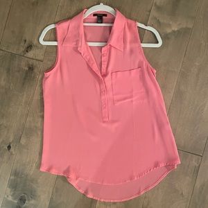 Forever 21 Light Pink Sleeveless Blouse, Size S